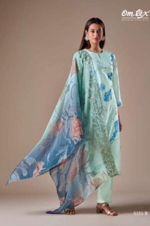 My Fashion Road Omtex Regalia Exclusive Lawn Cotton Ladies Suit | 5151-B