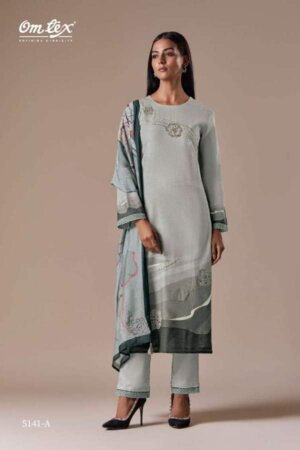 My Fashion Road Omtex Sarova Exclusive Linen Cotton Ladies Suit | 5141-A