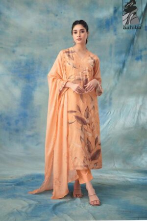 My Fashion Road Sahiba Navya Cotton Unstitched Pant Style Suit | 6730
