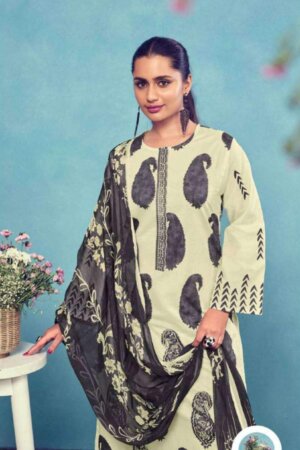 My Fashion Road Sahiba Vaani Pure Cotton Lawn Fancy Ladies Suit | 6375