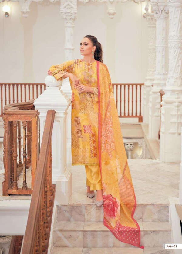 My Fashion Road Varsha Asmira Exclusive Linen Cotton Ladies Suit | AM-01