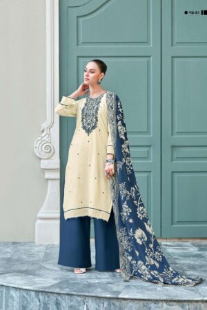 My Fashion Road Varsha Veda Designer Woven Cotton Ladies Suit | VD-01