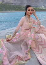 My Fashion Road Crimson Luxury Unstiched Lawn Collection 2024 | Sarfaraz | Forget Me Not – Sorbet Pink