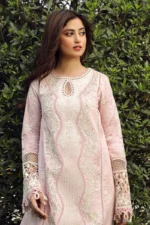 My Fashion Road Qalamkar Festive Unstitched Lawn Suit 2024 | PS-09