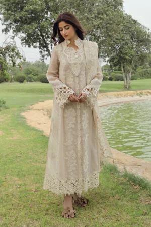 My Fashion Road Qalamkar Festive Unstitched Lawn Suit 2024 | PS-02