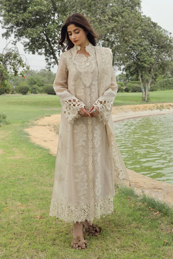 My Fashion Road Qalamkar Festive Unstitched Lawn Suit 2024 | PS-02