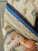 My Fashion Road Faiza Faisal Celine Chikankari Eid Unstitched Collection 2024 | MIEL