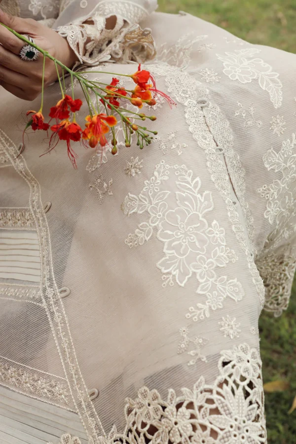My Fashion Road Qalamkar Festive Unstitched Lawn Suit 2024 | PS-02