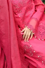My Fashion Road Qalamkar Festive Unstitched Lawn Suit 2024 | PS-06