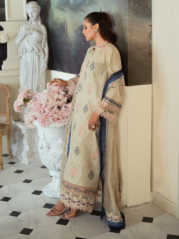My Fashion Road Faiza Faisal Celine Chikankari Eid Unstitched Collection 2024 | MIEL