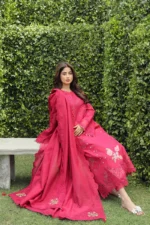 My Fashion Road Qalamkar Festive Unstitched Lawn Suit 2024 | PS-06