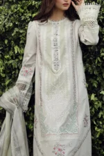 My Fashion Road Qalamkar Festive Unstitched Lawn Suit 2024 | PS-11