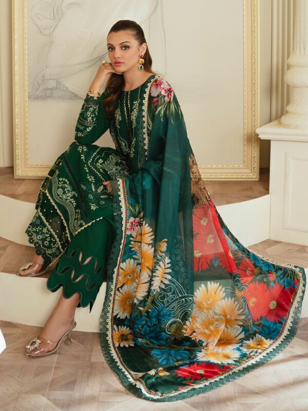 My Fashion Road Faiza Faisal Celine Chikankari Eid Unstitched Collection 2024 | KANWAL
