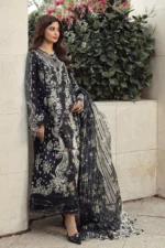 My Fashion Road Qalamkar Festive Unstitched Lawn Suit 2024 | PS-07