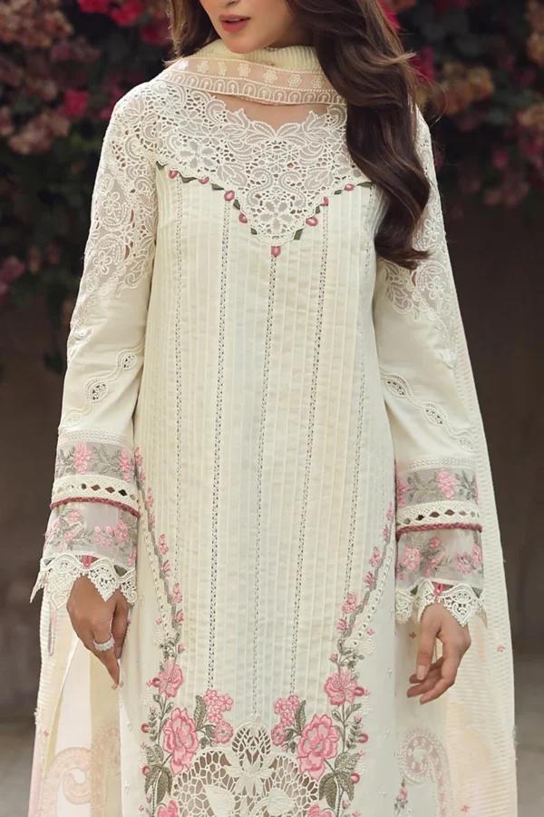 My Fashion Road Qalamkar Festive Unstitched Lawn Suit 2024 | PS-05