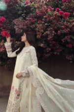 My Fashion Road Qalamkar Festive Unstitched Lawn Suit 2024 | PS-05