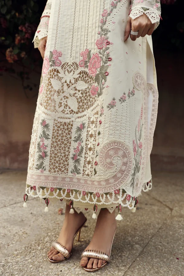 My Fashion Road Qalamkar Festive Unstitched Lawn Suit 2024 | PS-05