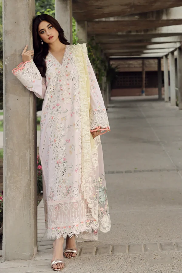 My Fashion Road Qalamkar Festive Unstitched Lawn Suit 2024 | PS-03