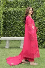 My Fashion Road Qalamkar Festive Unstitched Lawn Suit 2024 | PS-06