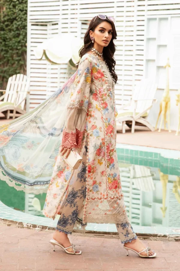 My Fashion Road MARIA B M.Prints | Summer Unstitched Lawn Collection  2024 | Vol 2 | MPT-2204-A