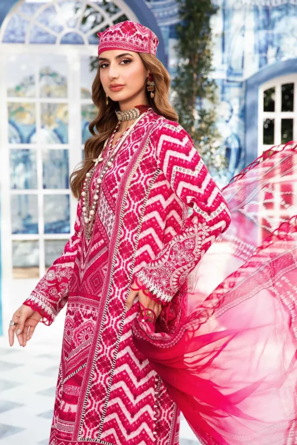 My Fashion Road MARIA B M.Prints | Summer Unstitched Lawn Collection  2024 | Vol 2 | MPT-2208-A