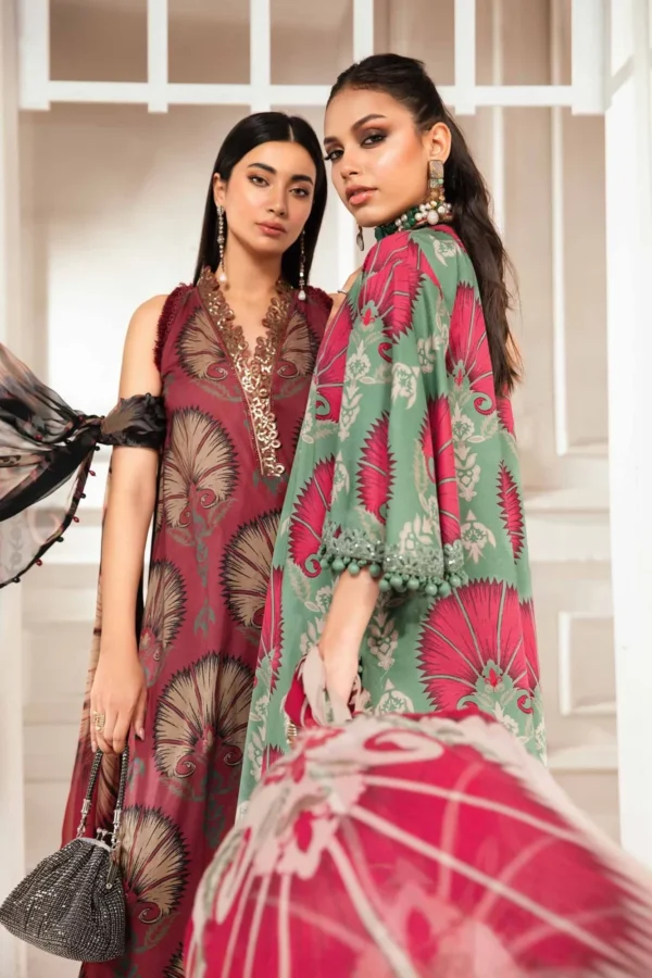 My Fashion Road MARIA B M.Prints | Summer Unstitched Lawn Collection  2024 | Vol 2 | MPT-2209-B