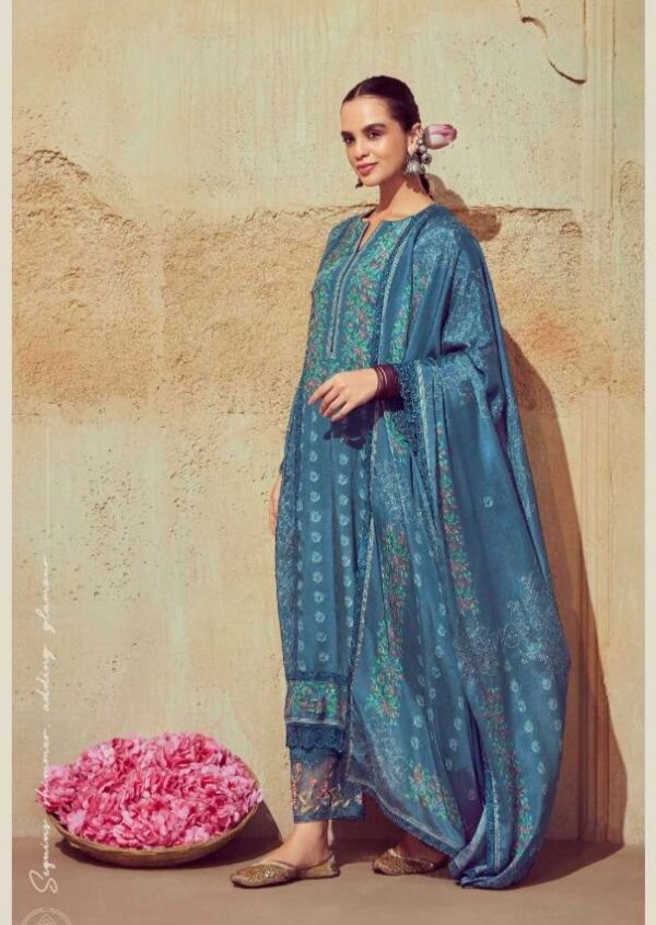 My Fashion Road Kimora Heer Guls Latest Designs Muslin Ladies Suit | 9312