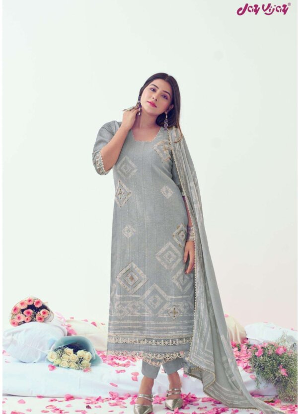 My Fashion Road Jay Vijay Pankhudi Pure Linen Latest Designs Suit | 1971