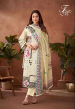 My Fashion Road T And M Designer Sargam Fancy Work Organdy Suit | 5508