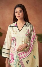My Fashion Road T And M Designer Sargam Fancy Work Organdy Suit | 5508
