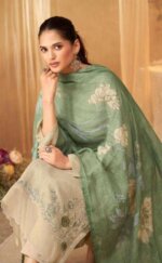 My Fashion Road T And M Designer Surmai Pure Linen Fancy Suit | 2232