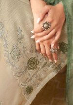 My Fashion Road T And M Designer Surmai Pure Linen Fancy Suit | 2232