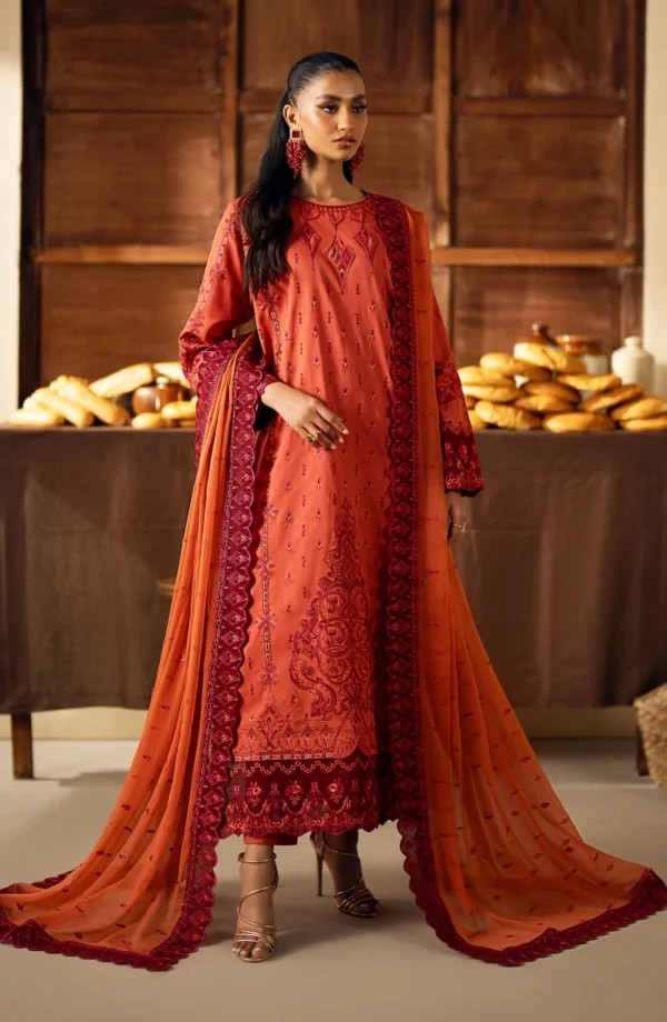 My Fashion Road Maryum & Maria Eid-ul-Azha Luxury Lawn Unstitched Collection 2024  | MS24-628
