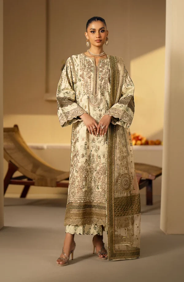 My Fashion Road Maryum & Maria Eid-ul-Azha Luxury Lawn Unstitched Collection 2024  | MS24-636