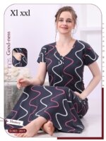 My Fashion Road Pinklabel Women Cotton Printed Nightgown – N01 | Buy 1 get 1