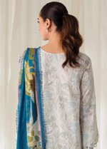 My Fashion Road Qprints By Qalamkar Embroidered Lawn Unstitched Collection 2024 | QLM24QP AR-05 Florine