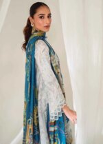 My Fashion Road Qprints By Qalamkar Embroidered Lawn Unstitched Collection 2024 | QLM24QP AR-05 Florine
