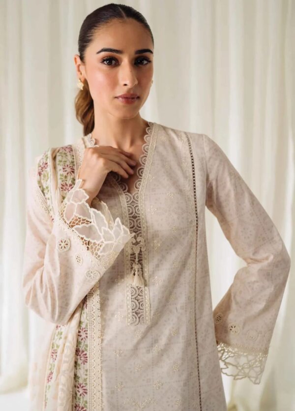 My Fashion Road Qprints By Qalamkar Embroidered Lawn Unstitched Collection 2024 | QLM24QP AR-02 Elea