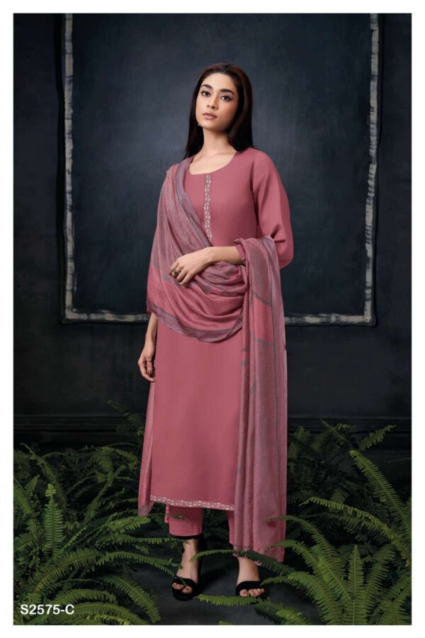 My Fashion Road Ganga Bharvi Fancy Cotton Silk Salwar Suit | S2575-C