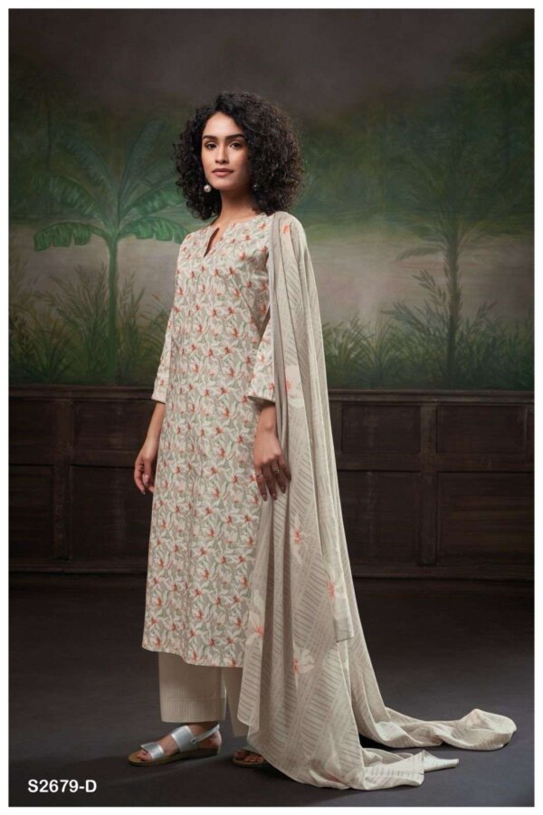 My Fashion Road Ganga Diti Printed Cotton Ganga Suit | S2679 – D