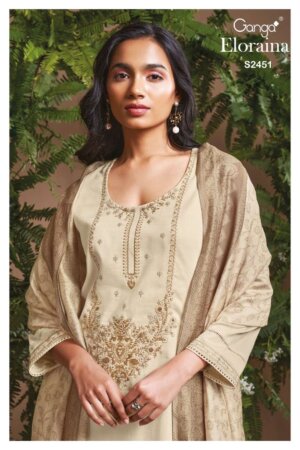 My Fashion Road Ganga Eloraina Premium Collection Cotton Suit   | S2451 – A
