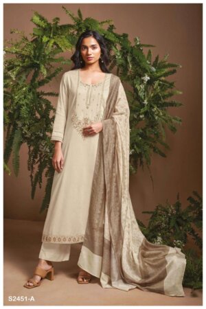My Fashion Road Ganga Eloraina Premium Collection Cotton Suit   | S2451 – A