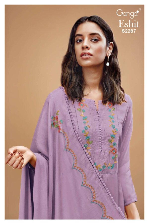 My Fashion Road Ganga Eshit Latest Designs Silk Suits | S2287 – D