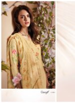 My Fashion Road Ganga Fashion Aiza Swarovski Work Linen Jacquard Suit | C1884