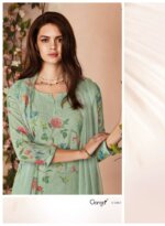 My Fashion Road Ganga Fashion Aiza Swarovski Work Linen Jacquard Suit | C1885