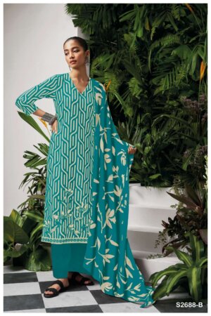 My Fashion Road Ganga Fashion Avika Fancy Printed Cotton suits | 2688 – B