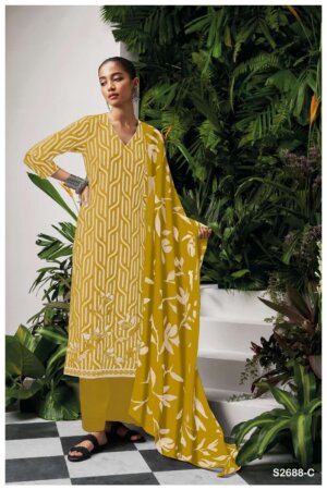 My Fashion Road Ganga Fashion Avika Fancy Printed Cotton suits | 2688 – C