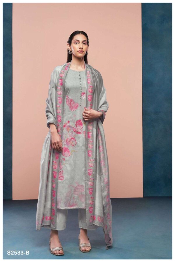 My Fashion Road Ganga Fashion Pieta Designer Cotton Ladies Suit | S2533-B