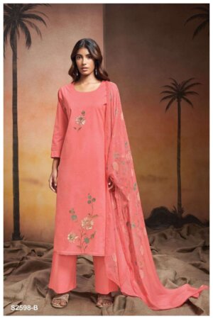My Fashion Road Ganga Fashion Raya Fancy Cotton Salwar Kameez | S2598 – B