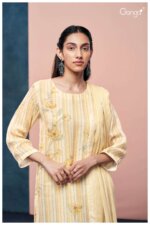 My Fashion Road Ganga Fashion Ruhika Printed Linen Fancy Ladies Dress | S2522-C
